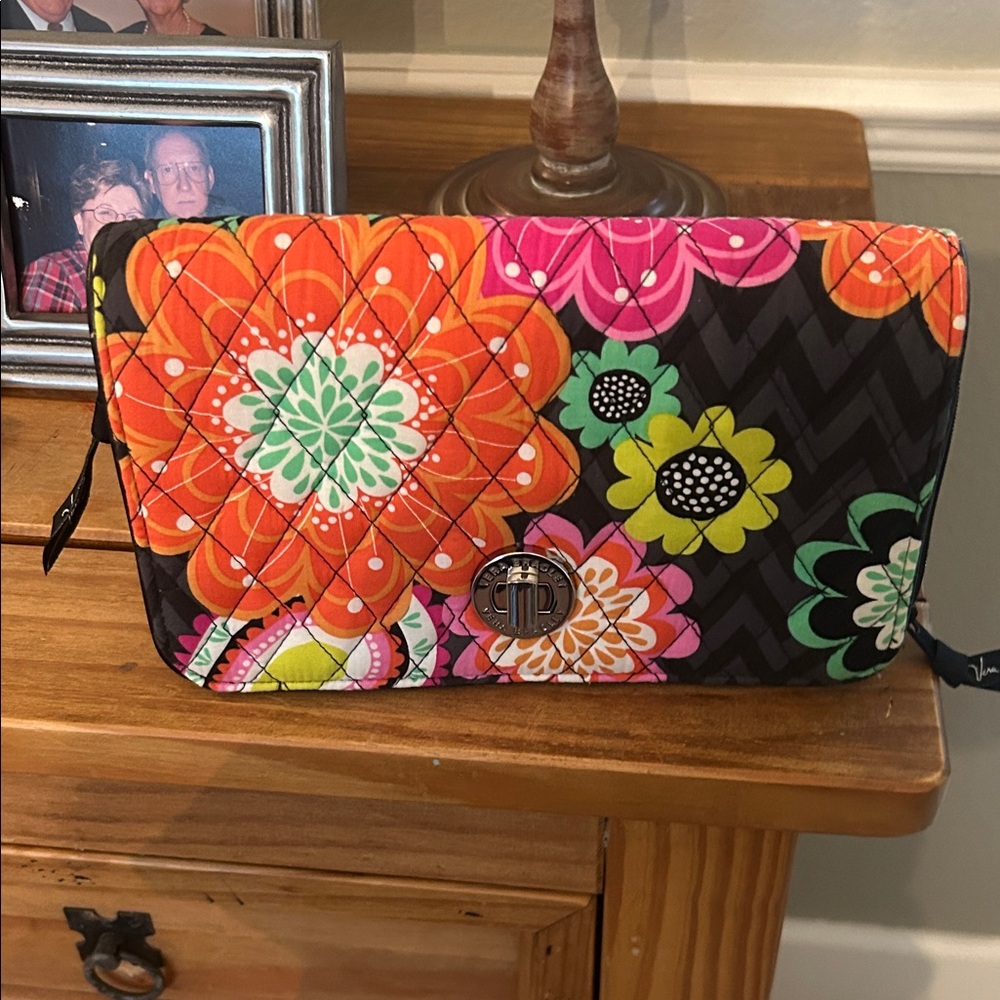 Vera Bradley Multicolor Floral Quilted Cosmetic Bag